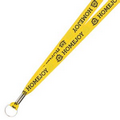 3/4" Textured Polyester Multi-Color Sublimation Lanyard